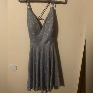 Homecoming sparkly tie up dress